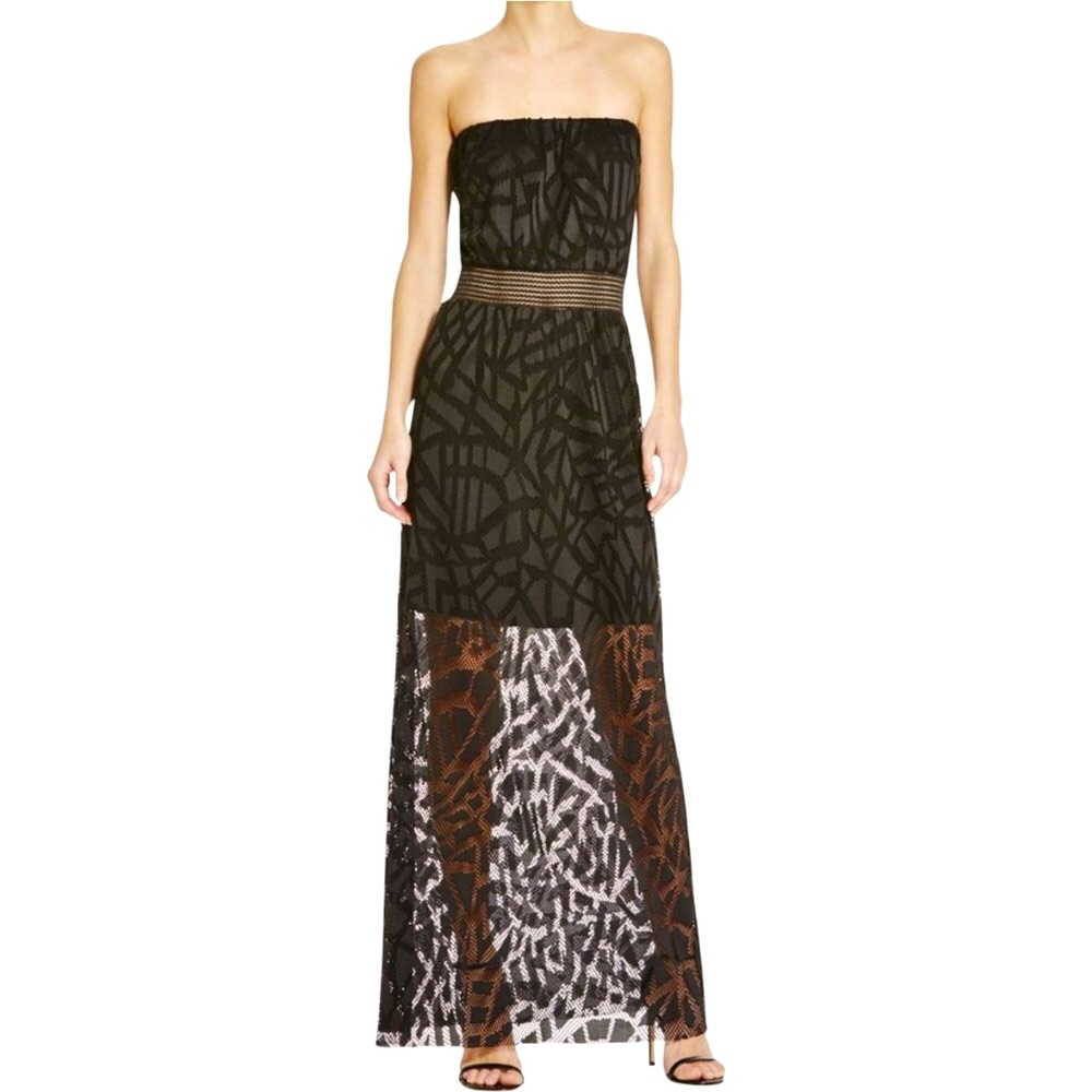 Aqua Strapless Maxi Dress Nwot